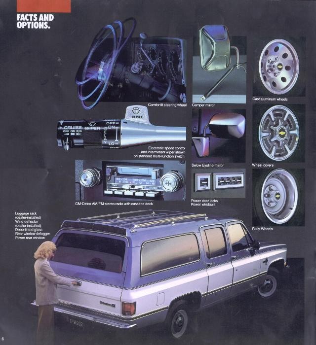 1985 Chevrolet Surburban Brochure Page 8
